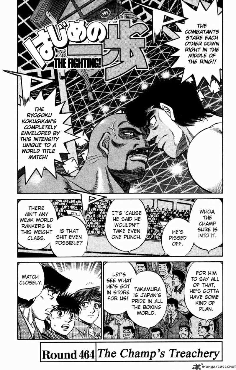 Hajime no Ippo: Fighting Spirit, Chapter 464 image 01